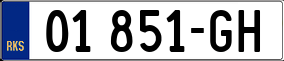 Truck License Plate